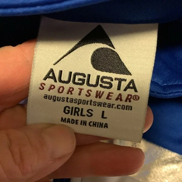Augusta Sportswear Aurora Warm Up Jacket Pants Royal Blue White Metallic Large